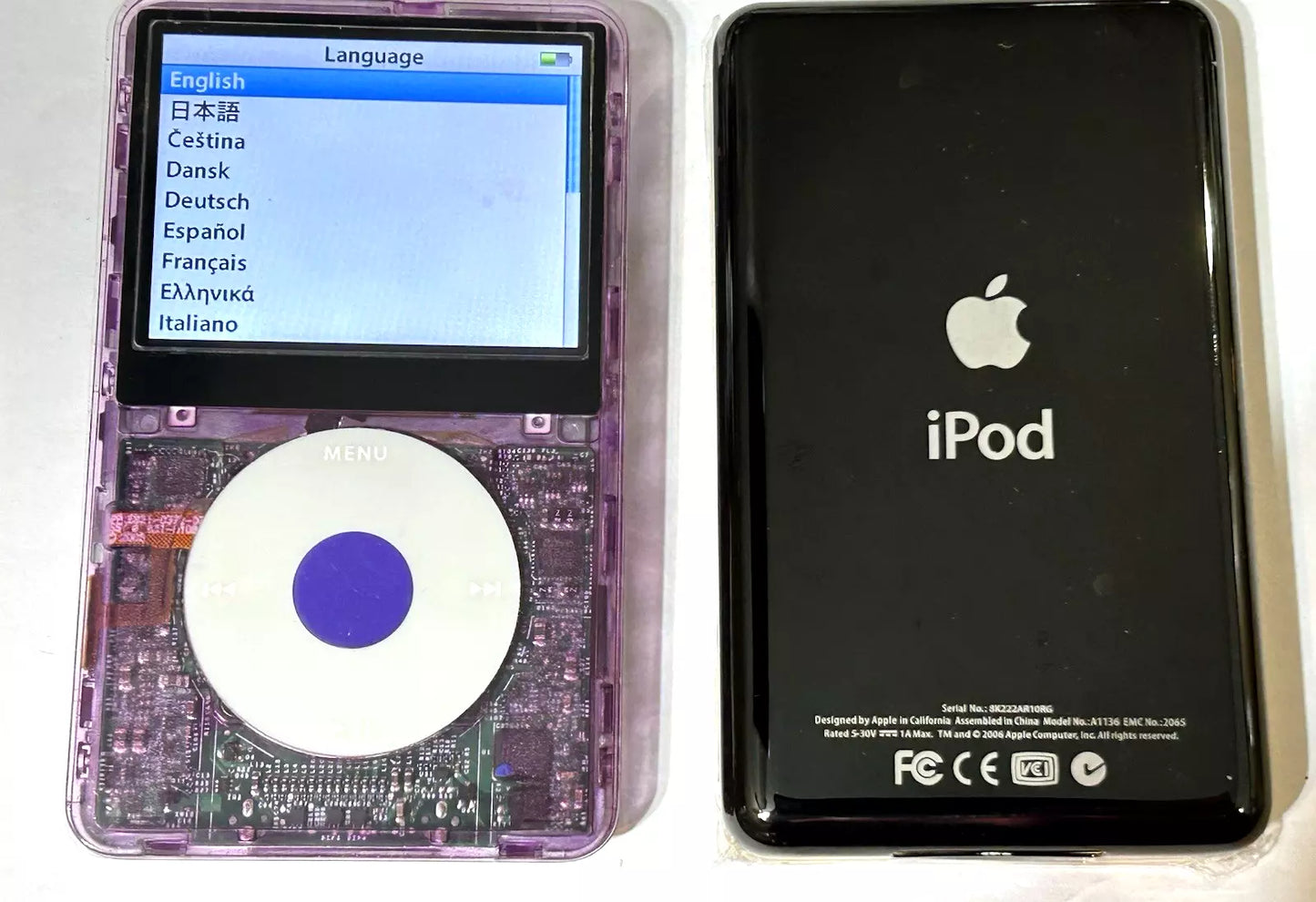 iPod Classic 5th Gen | Plumper Black Edition | Bluetooth Mod | 2TB SSD | 3000 mAh Battery | USB-C Upgrade