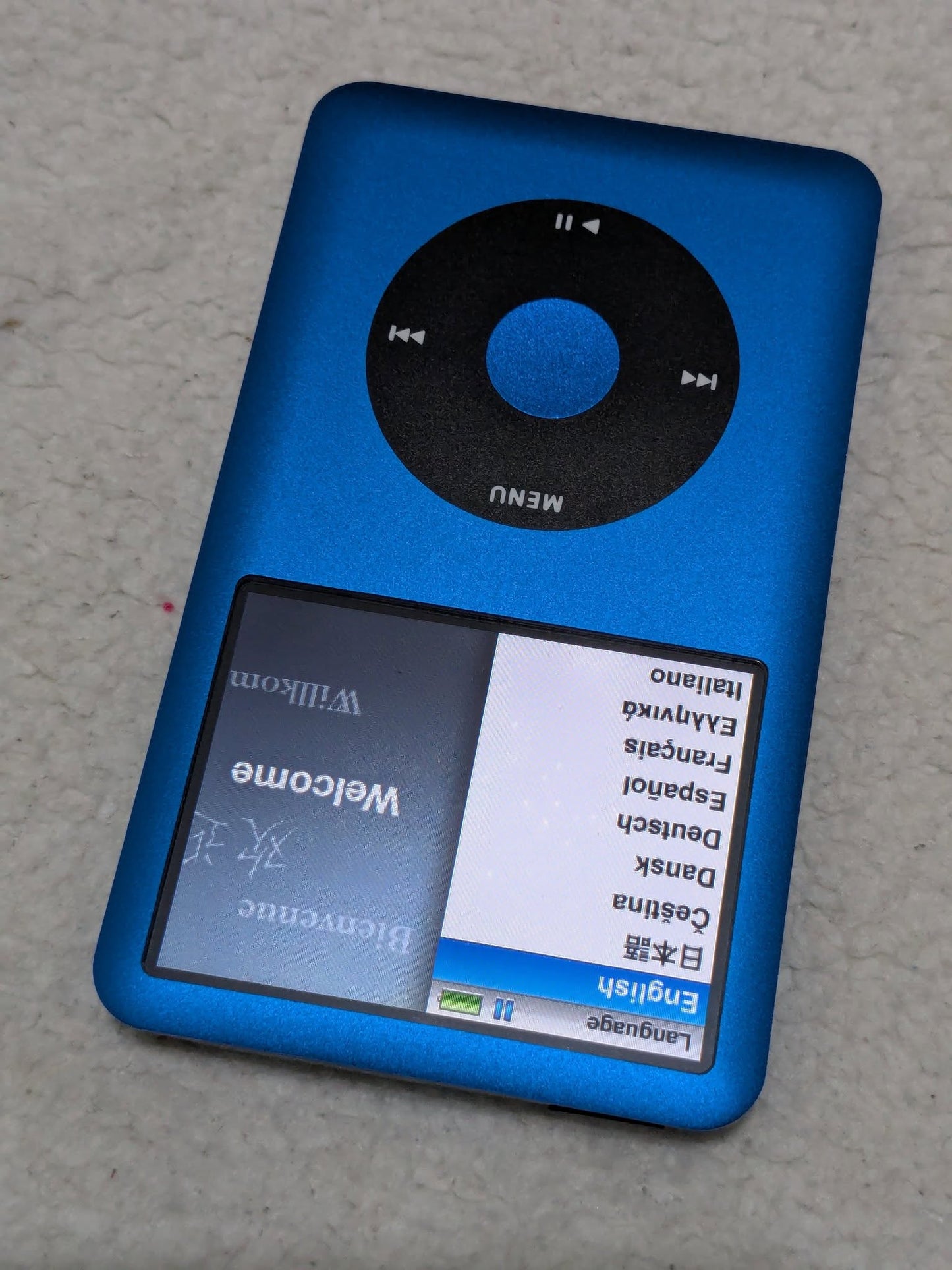 iPod Classic 7th Gen | Blue Edition | 1TB SSD | 3000 mAh Battery