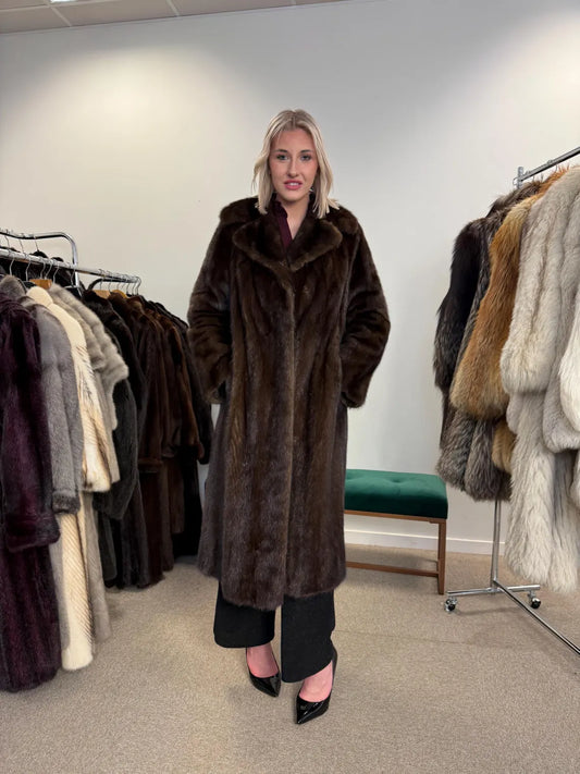 Brown Mink Coat, Large Size, Women's Fur Coat, Mink Fur Coat, Brown Mink Fur, Real Mink Fur Coat, Thick Brown Mink, Fur Coat, Real Fur Coat