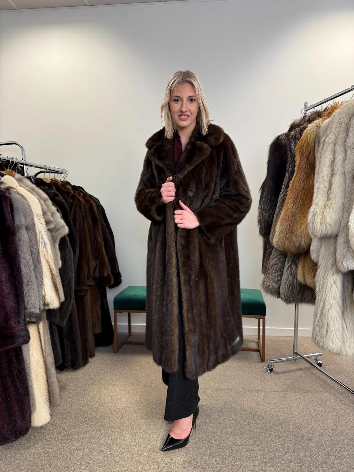 Brown Mink Coat, Large Size, Women's Fur Coat, Mink Fur Coat, Brown Mink Fur, Real Mink Fur Coat, Thick Brown Mink, Fur Coat, Real Fur Coat