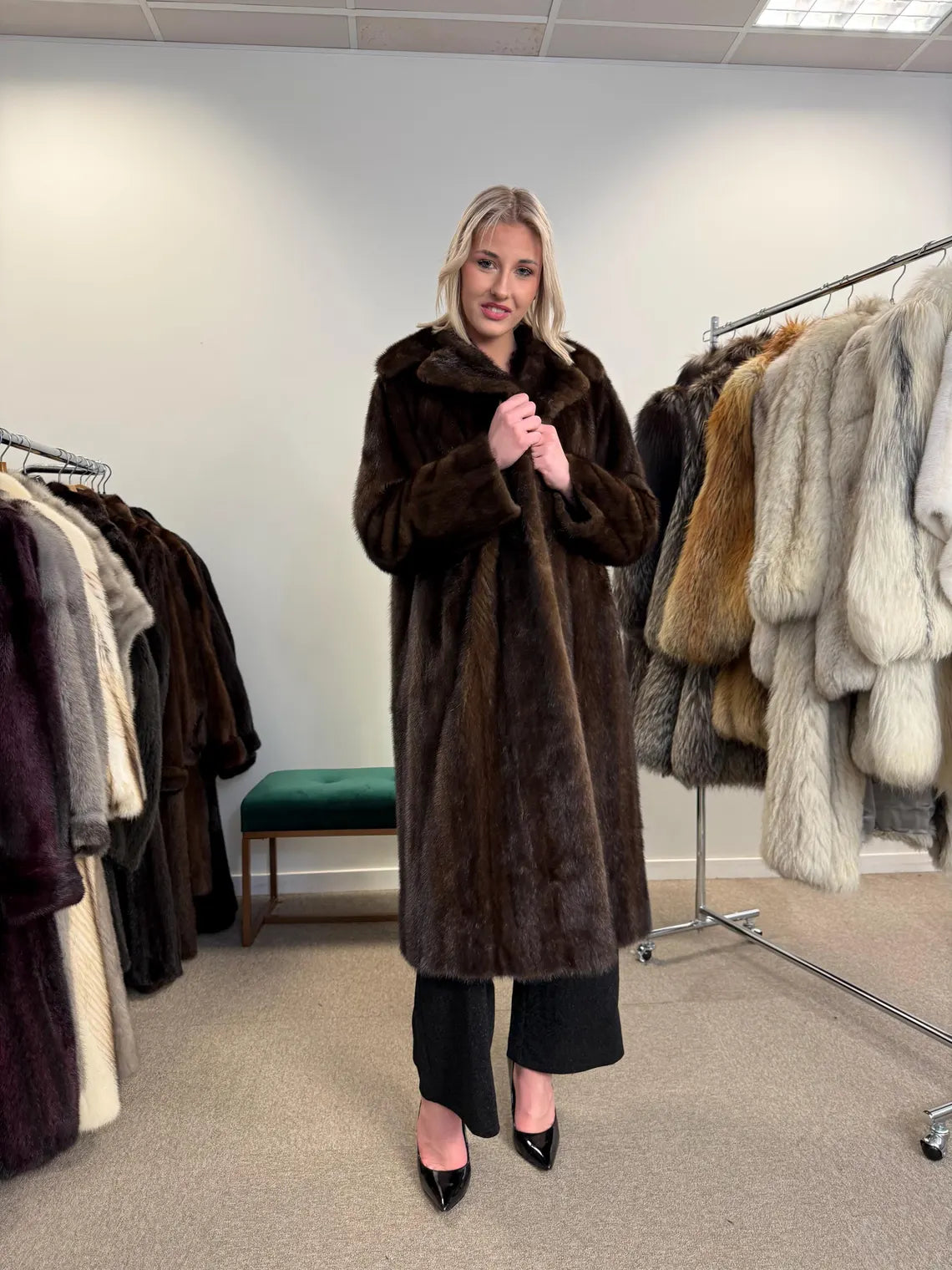 Brown Mink Coat, Large Size, Women's Fur Coat, Mink Fur Coat, Brown Mink Fur, Real Mink Fur Coat, Thick Brown Mink, Fur Coat, Real Fur Coat