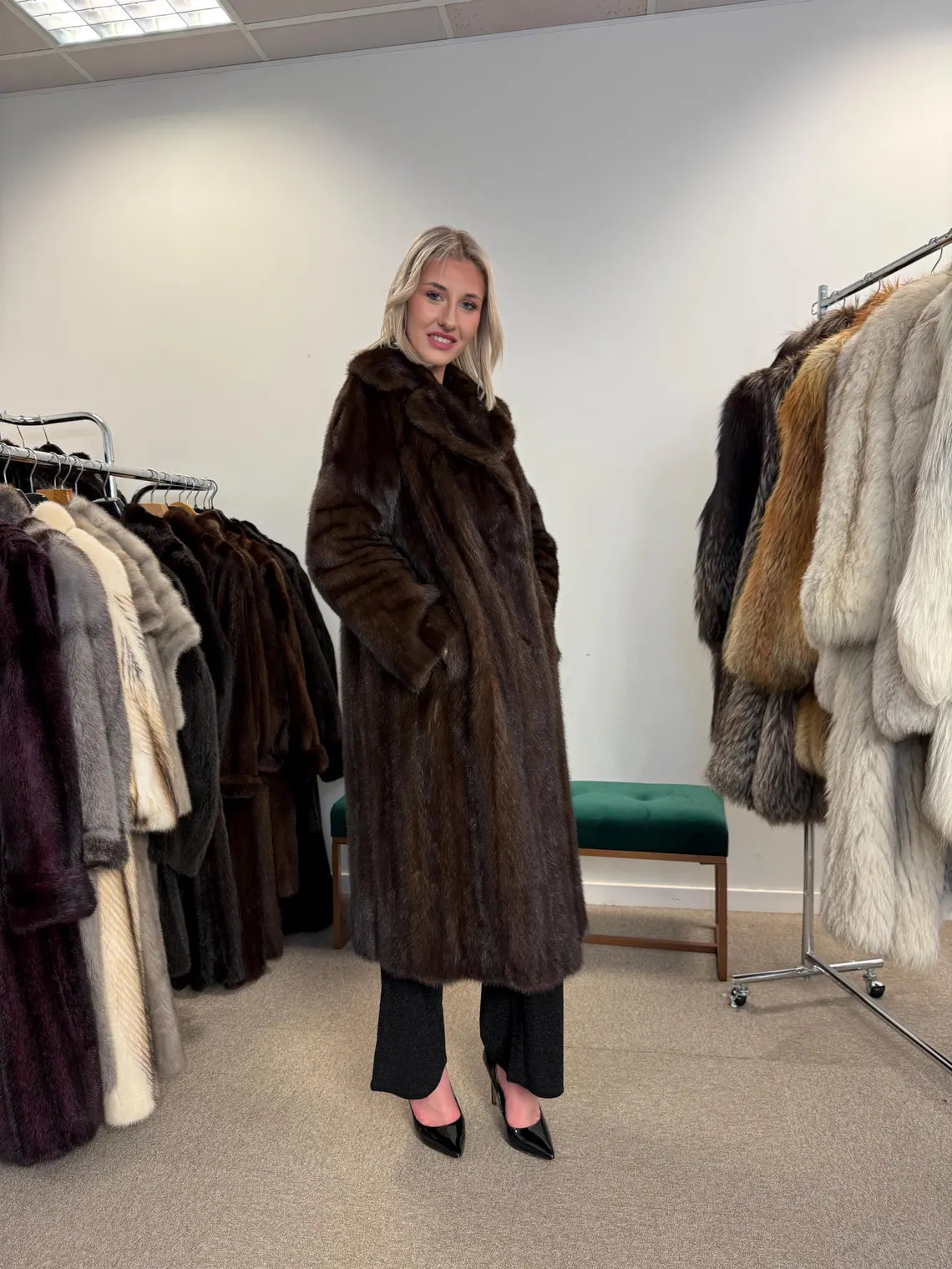 Brown Mink Coat, Large Size, Women's Fur Coat, Mink Fur Coat, Brown Mink Fur, Real Mink Fur Coat, Thick Brown Mink, Fur Coat, Real Fur Coat
