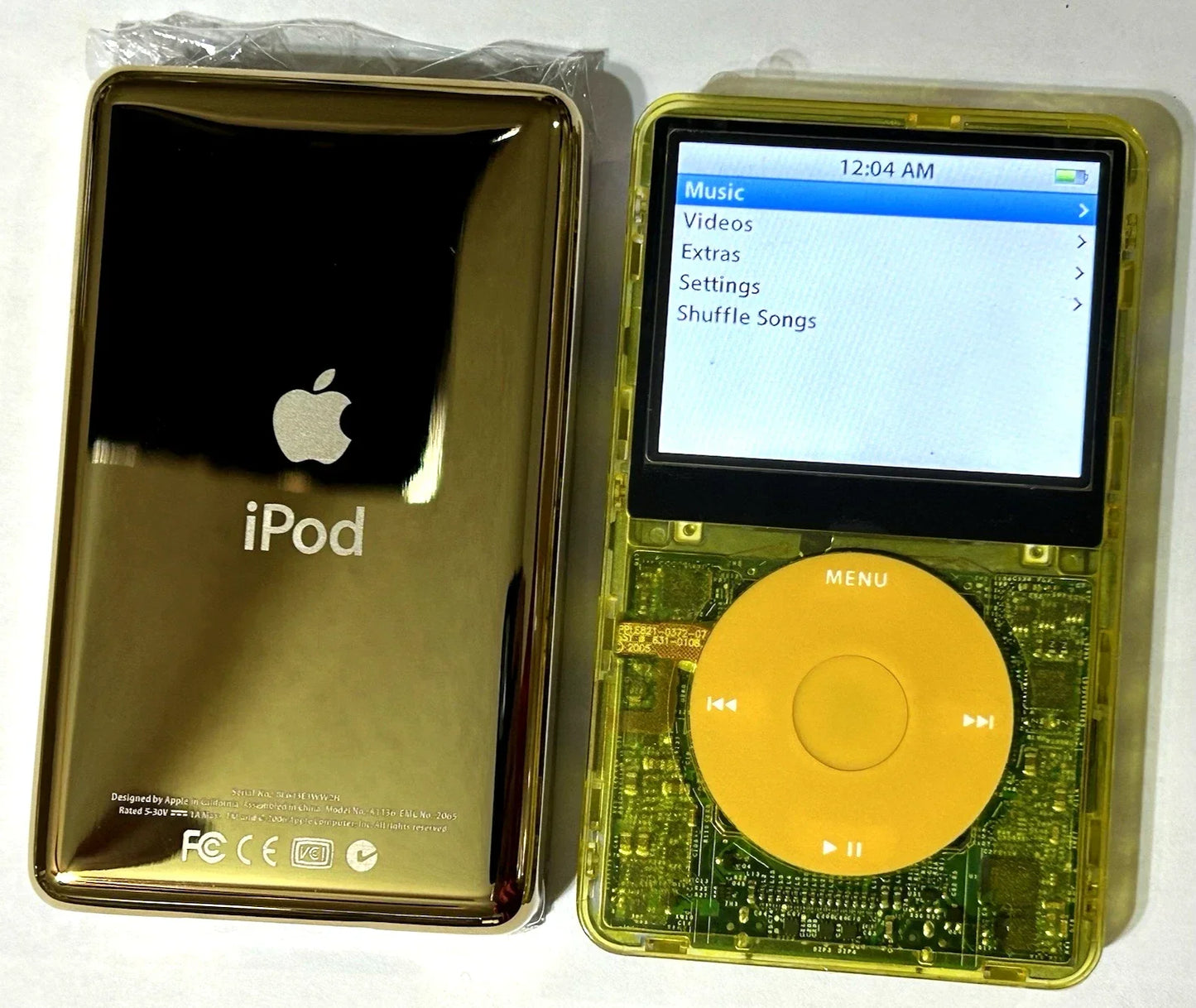iPod Classic 5th Gen | Mello Yellow Atomic | Bluetooth Mod | 2TB SSD | 3000 mAh Battery | USB-C Upgrade